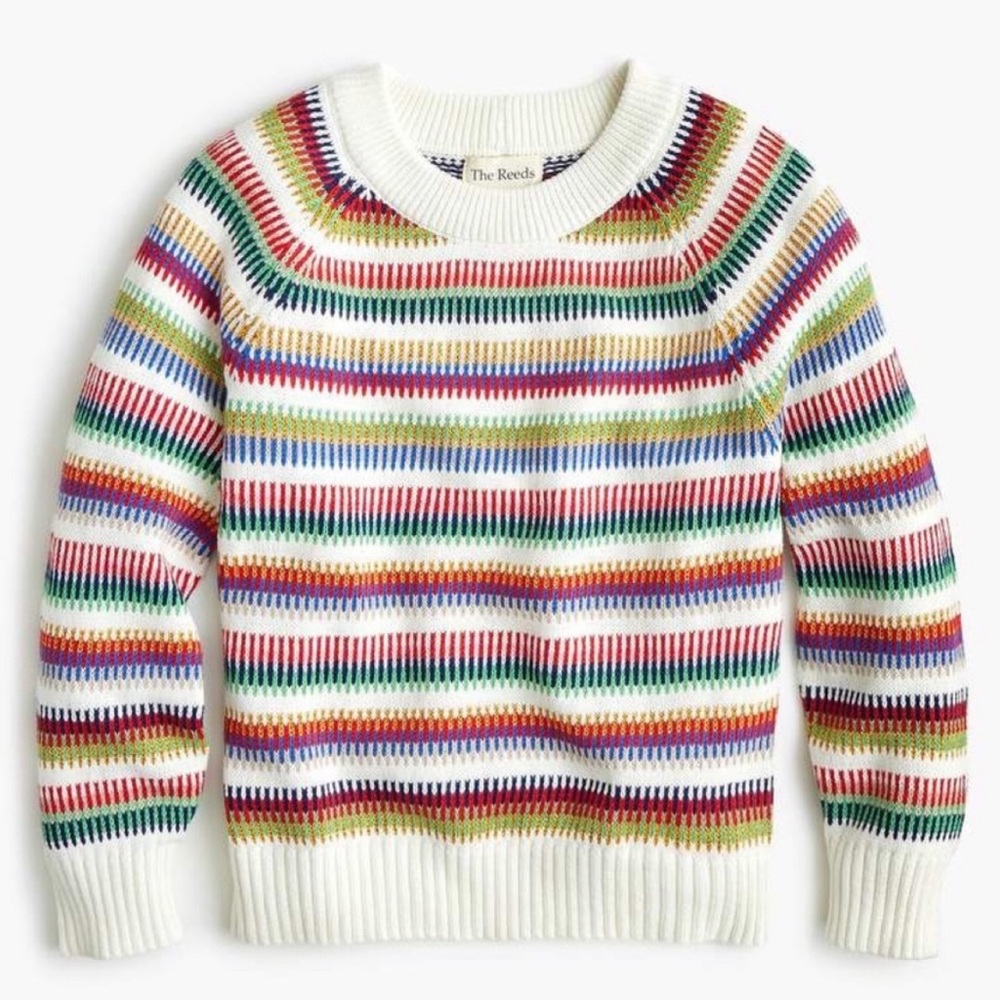 ⭐️Reduced!⭐️ The Reeds x J.Crew rainbow stripe sweater (M)
